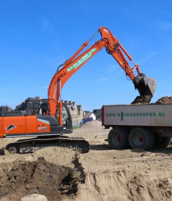 Grondwerk 285 studentenwoningen De Limes Oegstgeest