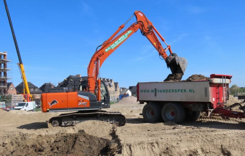 Grondwerk 285 studentenwoningen De Limes Oegstgeest