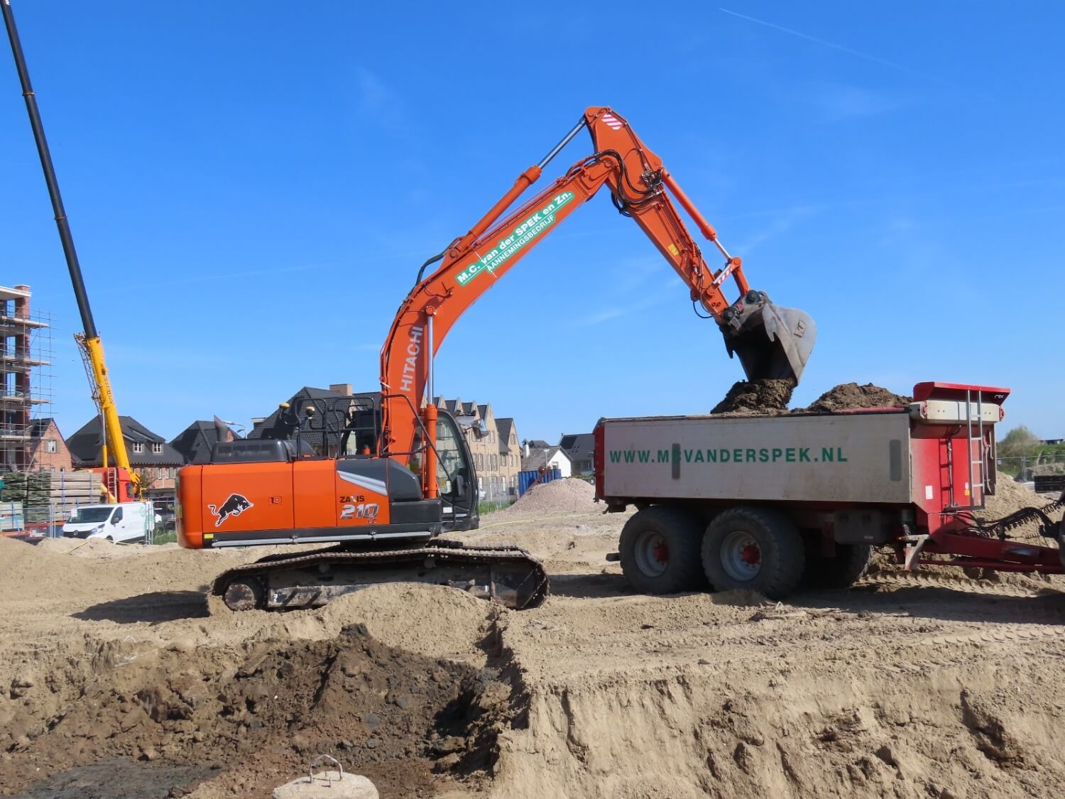 Grondwerk 285 studentenwoningen De Limes Oegstgeest