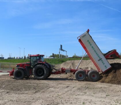 Grondwerk 285 studentenwoningen De Limes Oegstgeest